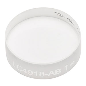 LC4918-AB - Ø1/2in, f = -200 mm, UV Fused Silica Plano-Concave Lens, ARC: 400 - 1100 nm