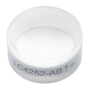 LC4252-AB - Ø1in, f = -30 mm, UV Fused Silica Plano-Concave Lens, ARC: 400 - 1100 nm