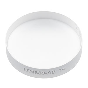 LC4888-AB - Ø1in, f = -100 mm, UV Fused Silica Plano-Concave Lens, ARC: 400 - 1100 nm