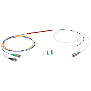 DC780SE2FA - 2x1 Double Clad Fiber Coupler, Small Inner Cladding, 780 - 970 nm