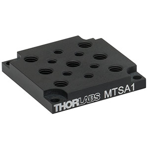 MTSA1 - Adapter Plate with 1/4in-20 and 8-32 Tapped Holes for MTS25 and MTS50 Stages