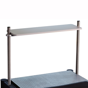 PSY221 - 300 mm Deep Overhead Shelf with 750 mm Posts for 900 mm Wide ScienceDesks