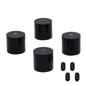 AV4/M - Ø27.0 mm Sorbothane Feet, Internal M6 Mounting Thread, 4 Pieces