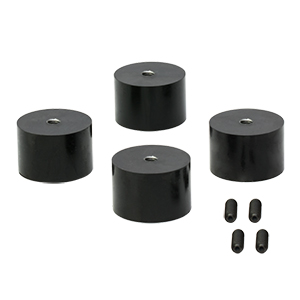 AV5 - Ø38.1 mm Sorbothane Feet, Internal 1/4in-20 Mounting Thread, 4 Pieces