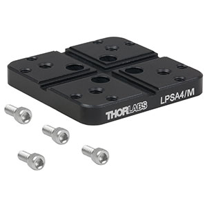 LPSA4/M - Mounting Plate for Amplified Piezo Stage, M4 and M3 Taps