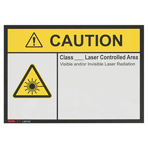 LSS10C - Caution Laser Safety Sign, 10in x 14in