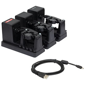 MPC320 - Motorized Fiber Polarization Controller for Ø900 µm Jacket Fiber, 3 Paddles, Ø18 mm
