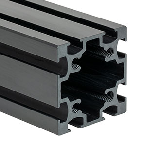 XE50L80 - 50 mm Square Construction Rail, 80in Long, 1/4in-20 Taps