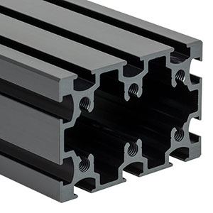 XE5075L40 - 50 mm x 75 mm Construction Rail, 40in Long, 1/4in-20 Taps