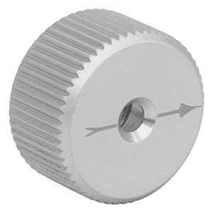 F25USK3 - Removable Adjuster Knob for 1/4in-100 Adjusters with Side Holes, Aluminum