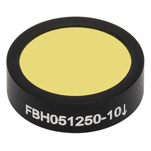 FBH051250-10 - Hard-Coated Bandpass Filter, Ø12.5 mm, CWL = 1250 nm, FWHM = 10 nm