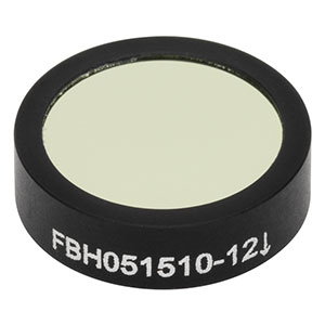 FBH051510-12 - Hard-Coated Bandpass Filter, Ø12.5 mm, CWL = 1510 nm, FWHM = 12 nm