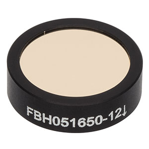 FBH051650-12 - Hard-Coated Bandpass Filter, Ø12.5 mm, CWL = 1650 nm, FWHM = 12 nm