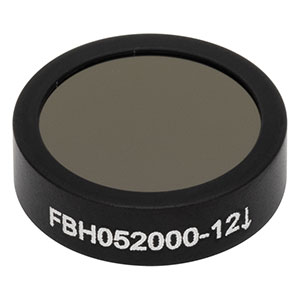 FBH052000-12 - Hard-Coated Bandpass Filter, Ø12.5 mm, CWL = 2000 nm, FWHM = 12 nm