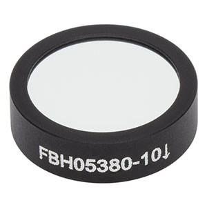 FBH05380-10 - Hard-Coated Bandpass Filter, Ø12.5 mm, CWL = 380 nm, FWHM = 10 nm