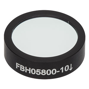 FBH05800-10 - Hard-Coated Bandpass Filter, Ø12.5 mm, CWL = 800 nm, FWHM = 10 nm