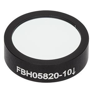 FBH05820-10 - Hard-Coated Bandpass Filter, Ø12.5 mm, CWL = 820 nm, FWHM = 10 nm