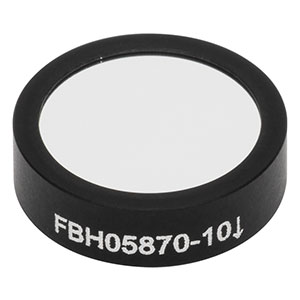 FBH05870-10 - Hard-Coated Bandpass Filter, Ø12.5 mm, CWL = 870 nm, FWHM = 10 nm