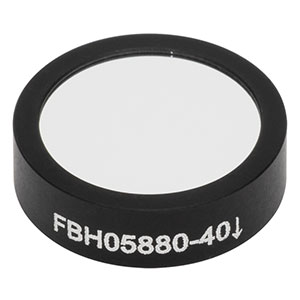 FBH05880-40 - Hard-Coated Bandpass Filter, Ø12.5 mm, CWL = 880 nm, FWHM = 40 nm