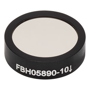 FBH05890-10 - Hard-Coated Bandpass Filter, Ø12.5 mm, CWL = 890 nm, FWHM = 10 nm