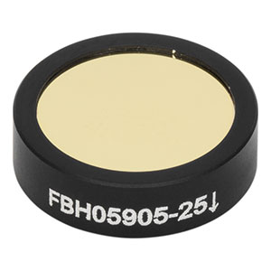 FBH05905-25 - Hard-Coated Bandpass Filter, Ø12.5 mm, CWL = 905 nm, FWHM = 25 nm