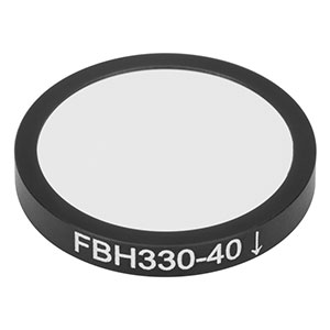FBH330-40 - Hard-Coated Bandpass Filter, Ø25 mm, CWL = 330 nm, FWHM = 40 nm