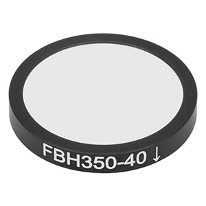 FBH350-40 - Hard-Coated Bandpass Filter, Ø25 mm, CWL = 350 nm, FWHM = 40 nm