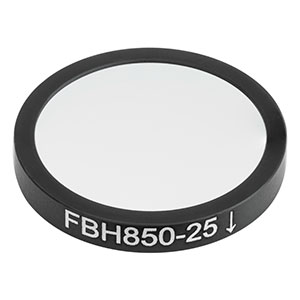 FBH850-25 - Hard-Coated Bandpass Filter, Ø25 mm, CWL = 850 nm, FWHM = 25 nm