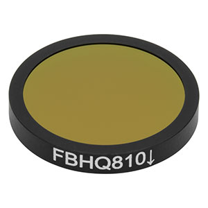 FBHQ810 - Ø25.0 mm Hard-Coated Extinction Filter, 405 nm Absorption, 810 nm Transmission