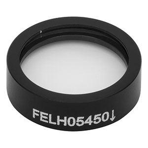 FELH05450 - Ø12.5 mm Longpass Filter, Cut-On Wavelength: 450 nm