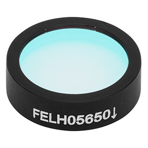FELH05650 - Ø12.5 mm Longpass Filter, Cut-On Wavelength: 650 nm