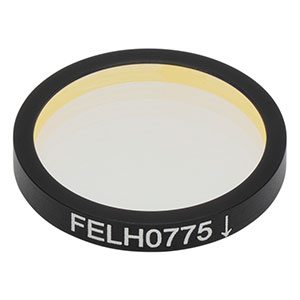 FELH0775 - Ø25.0 mm Longpass Filter, Cut-On Wavelength: 775 nm