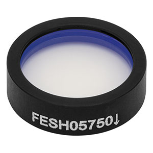 FESH05750 - Ø12.5 mm Shortpass Filter, Cut-Off Wavelength: 750 nm