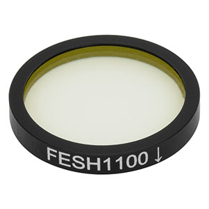 FESH1100 - Ø25.0 mm Shortpass Filter, Cut-Off Wavelength: 1100 nm