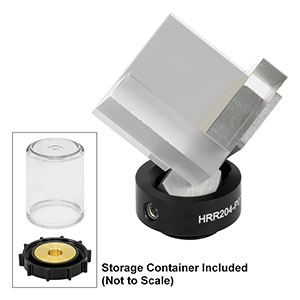 HRR204-P01 - UVFS Hollow Retroreflector, Ø0.9in Clear Aperture, Protected Silver Coating, SM05-Threaded Mount