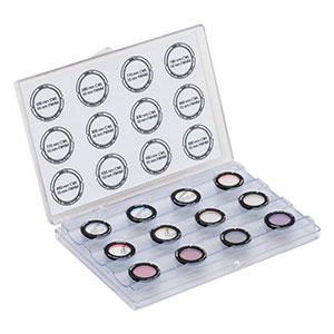 HSCFW4 - Hard-Coated NIR Bandpass Filter Kit (10 nm FWHM), Mounted, Set of 12