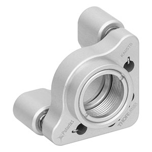 KA05TB - Polaris<sup>®</sup>KA SM05-Threaded Ø1/2in Mirror Mount, 2 Low-Profile Hex Adjusters, 2 Retaining Rings Included