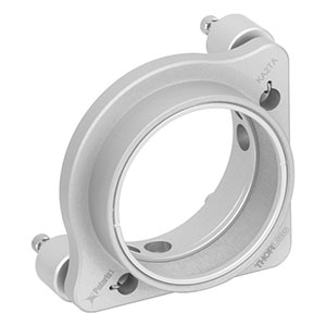 KA2TA - Polaris®KA SM2-Threaded Ø2in Mirror Mount, 3 Adjusters with Side Holes, 2 Retaining Rings Included