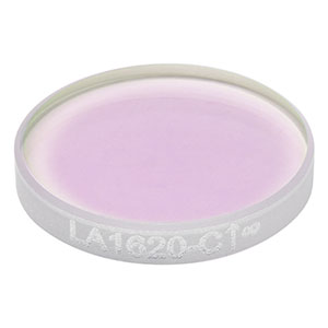 LA1620-C - N-BK7 Plano-Convex Lens, Ø1/2in, f = 400 mm, AR Coating: 1050 - 1700 nm