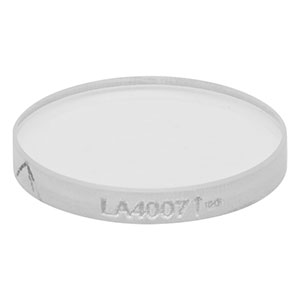 LA4007 - f = 250.0 mm, Ø1/2in UV Fused Silica, Plano-Convex Lens, Uncoated