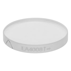 LA4008 - f = 300.0 mm, Ø1/2in UV Fused Silica, Plano-Convex Lens, Uncoated