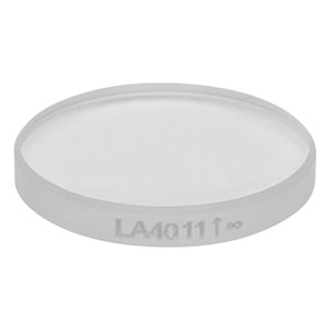 LA4011 - f = 449.9 mm, Ø1/2in UV Fused Silica, Plano-Convex Lens, Uncoated
