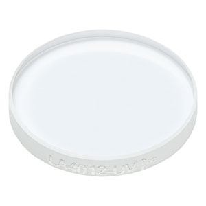 LA4012-UV - f = 500.0 mm, Ø1/2in UV Fused Silica Plano-Convex Lens, AR Coating: 245-400 nm