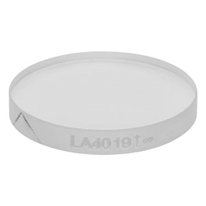 LA4019 - f = 2500.0 mm, Ø1/2in UV Fused Silica, Plano-Convex Lens, Uncoated