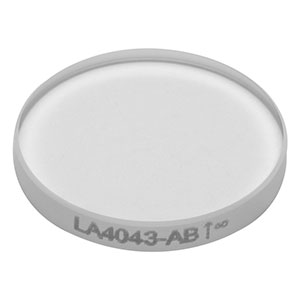 LA4043-AB - f = 125 mm, Ø1/2in UVFS Plano-Convex Lens, ARC: 400 - 1100 nm