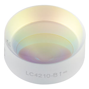 LC4210-B - Ø1/2in, f = -25 mm, UV Fused Silica Plano-Concave Lens, ARC: 650 - 1050 nm