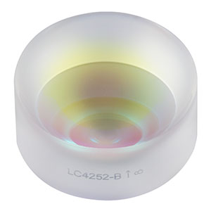 LC4252-B - Ø1in, f = -30 mm, UV Fused Silica Plano-Concave Lens, ARC: 650 - 1050 nm