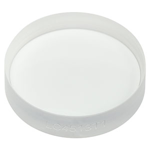 LC4513T1 - f = -75.0 mm, Ø1in Textured UVFS Plano-Concave Lens, AR Range: 400 - 1100 nm