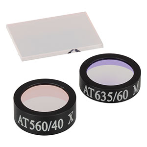 MDF05-TXRED - Texas Red  Ø12.5 mm Excitation, Ø12.5 mm Emission, and 12.5 mm x 17.6 mm Dichroic Filters