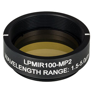 LPMIR100-MP2 - Ø25.0 mm SM1-Mounted Linear Polarizer, 1500 - 5000 nm